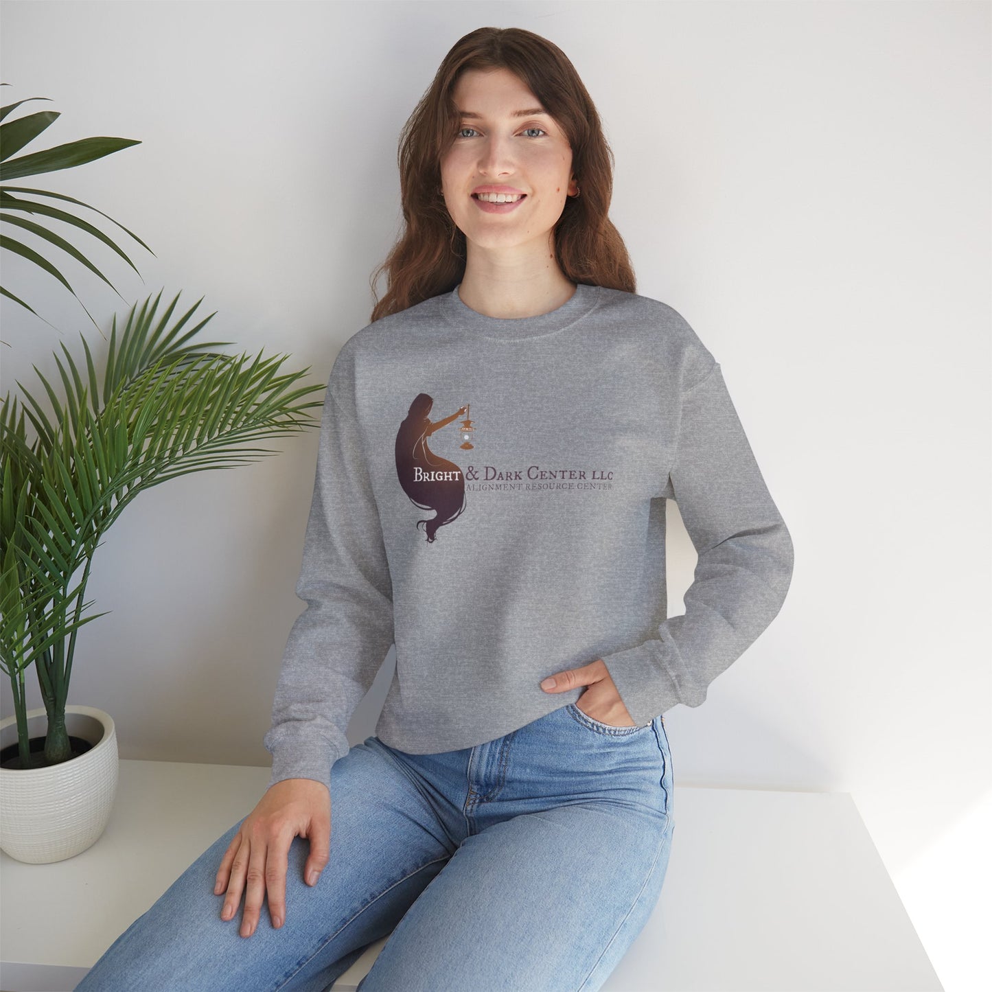 Bright & Dark Center Unisex Heavy Blend™ Crewneck Sweatshirt