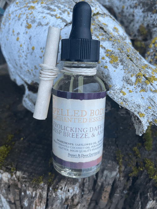 Enchanted Essence - March Broom Box Body Oil - Bright and Dark Center LLC